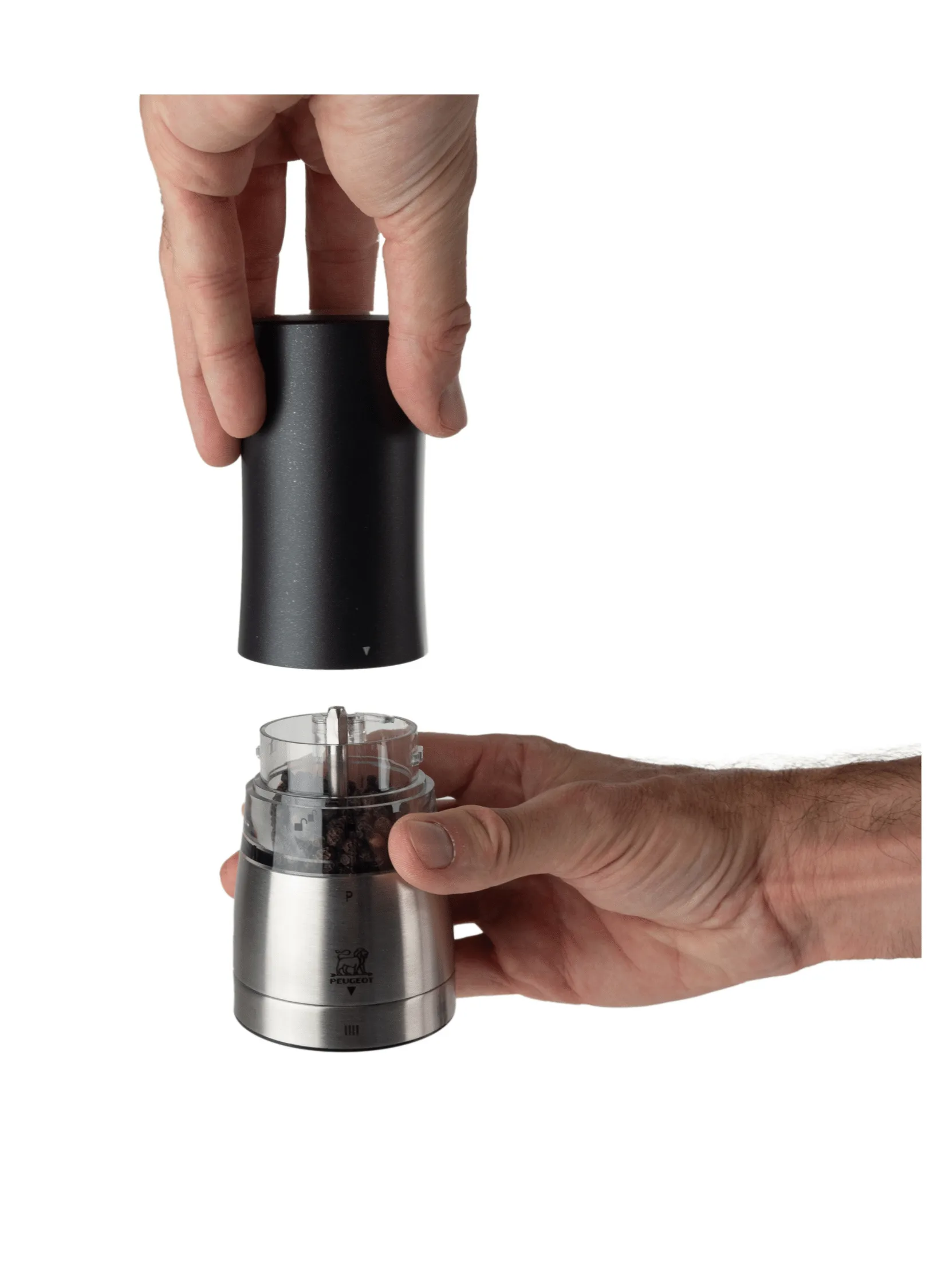 Daman elektrisk kryddkvern 2-pack, Svart Peugeot