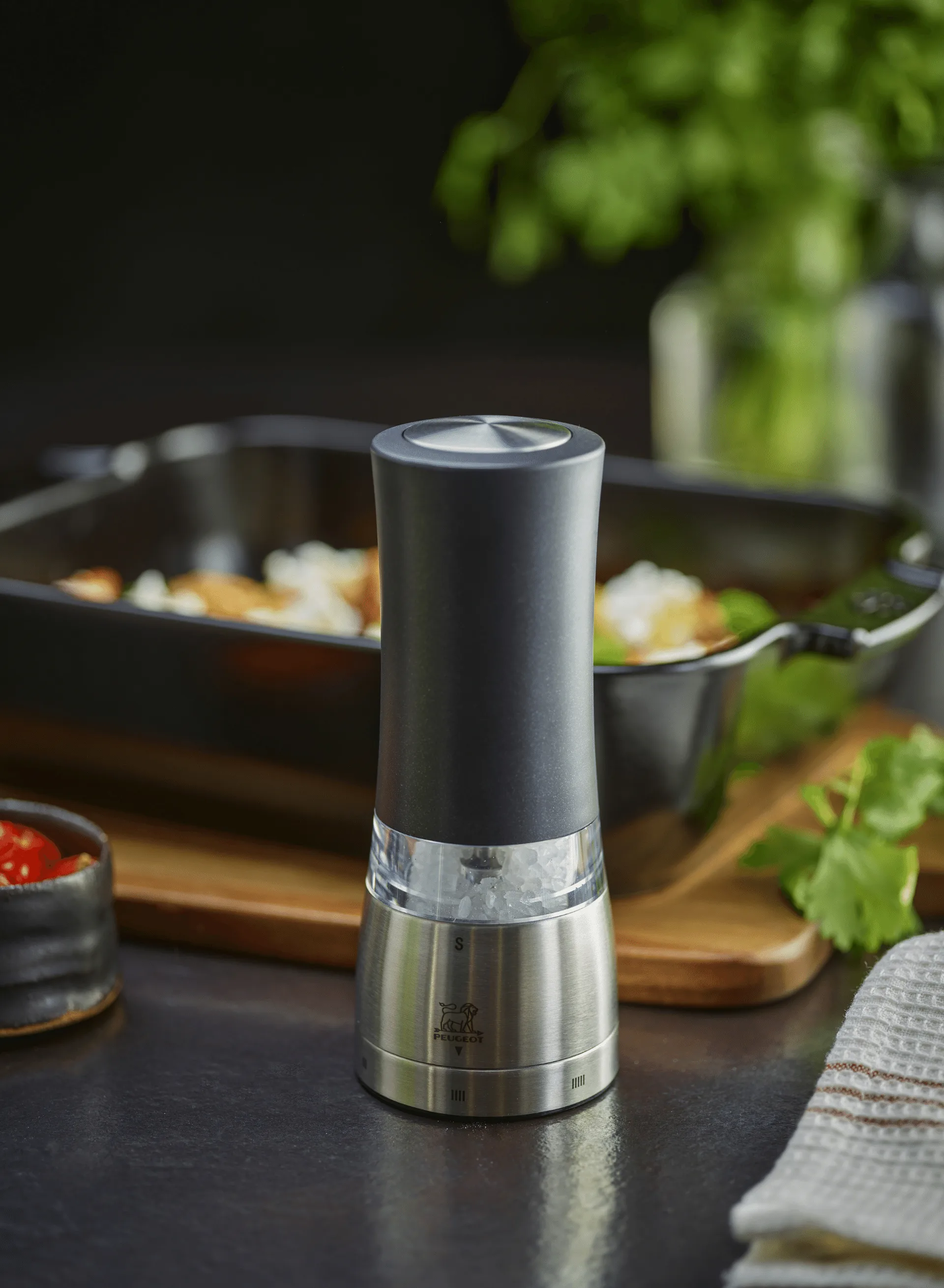 Daman elektrisk saltkvern 16 cm, Svart Peugeot