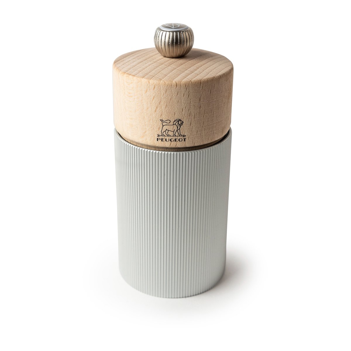 Peugeot Line Natural saltkvern 12 cm Wood-aluminium