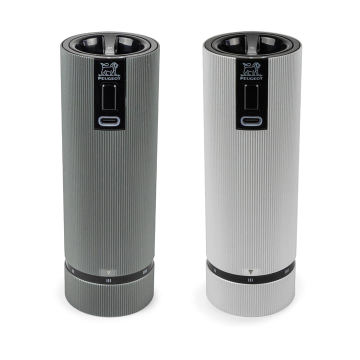 Line Z DUO Electric salt-og pepperkvern 2 deler - Aluminium-carbon - Peugeot