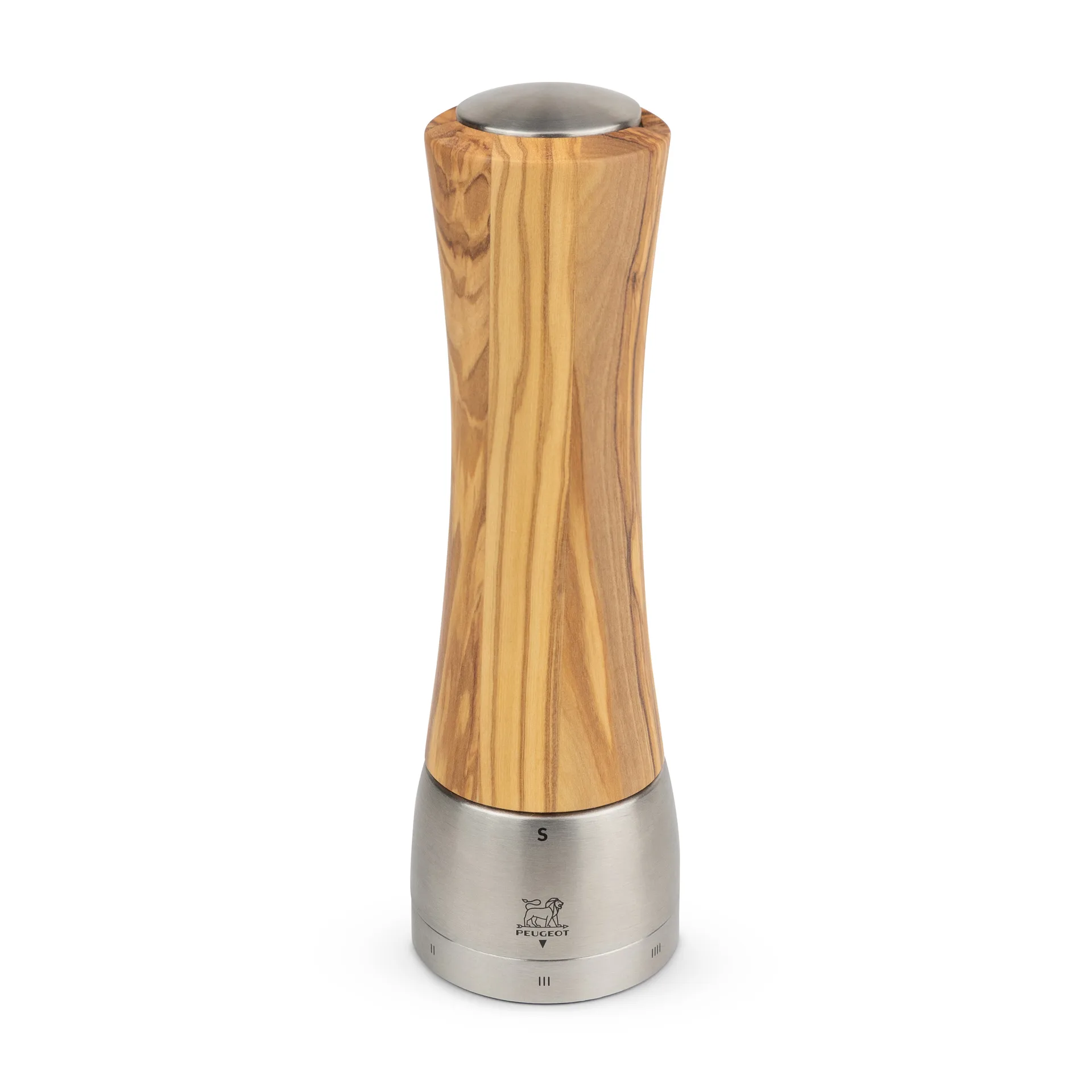 Madras saltkvern 21 cm, Olivetre-rustfritt stål Peugeot