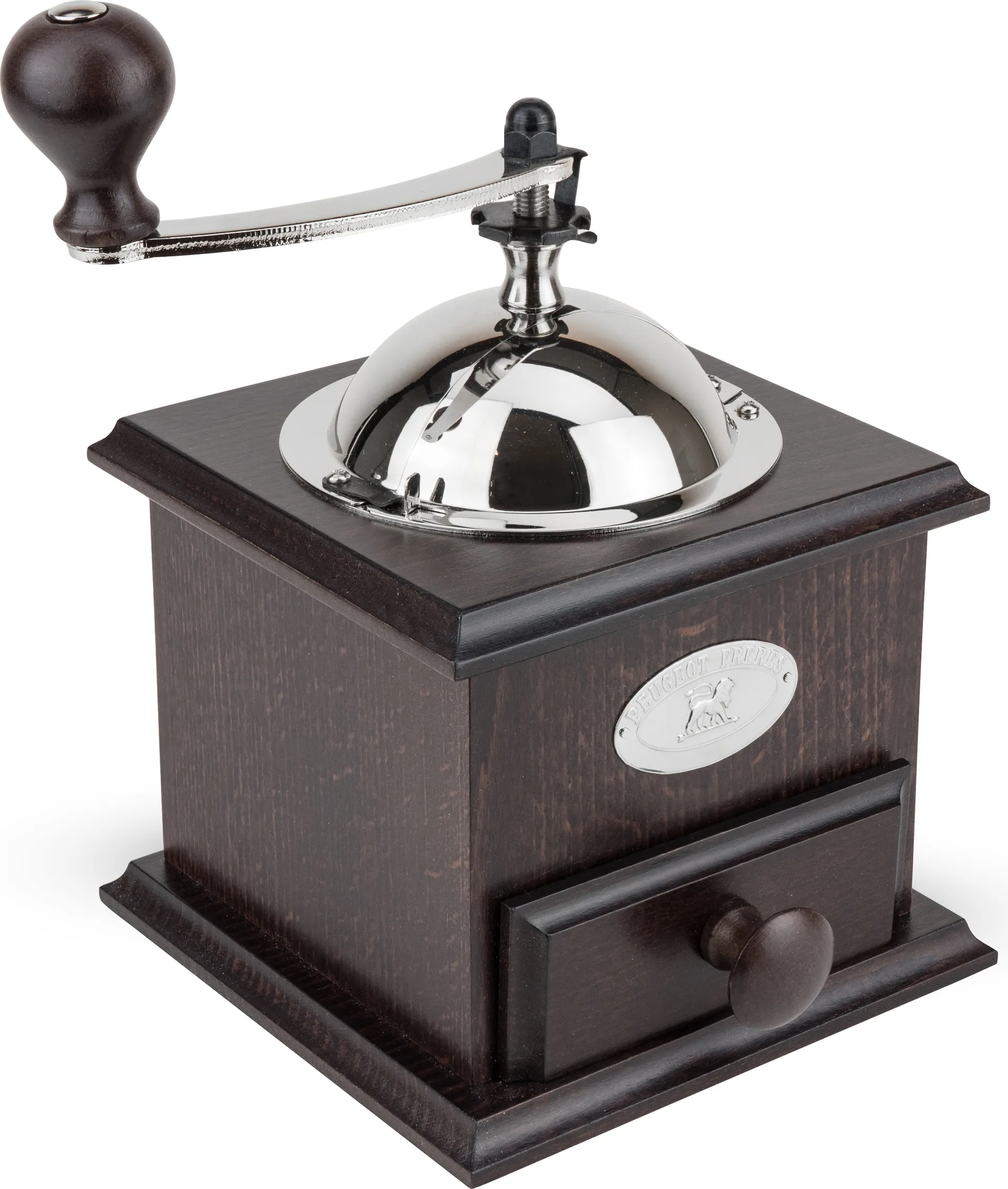 Nostalgi kaffekvern 13x13 cm, Valnøtt Peugeot
