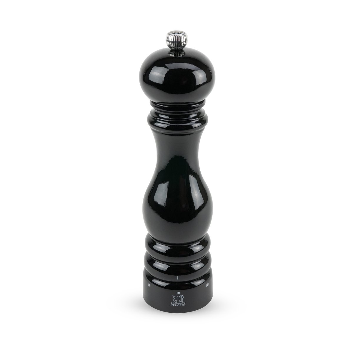 Paris salt grinder U Select Z black lacquered wood 22 cm