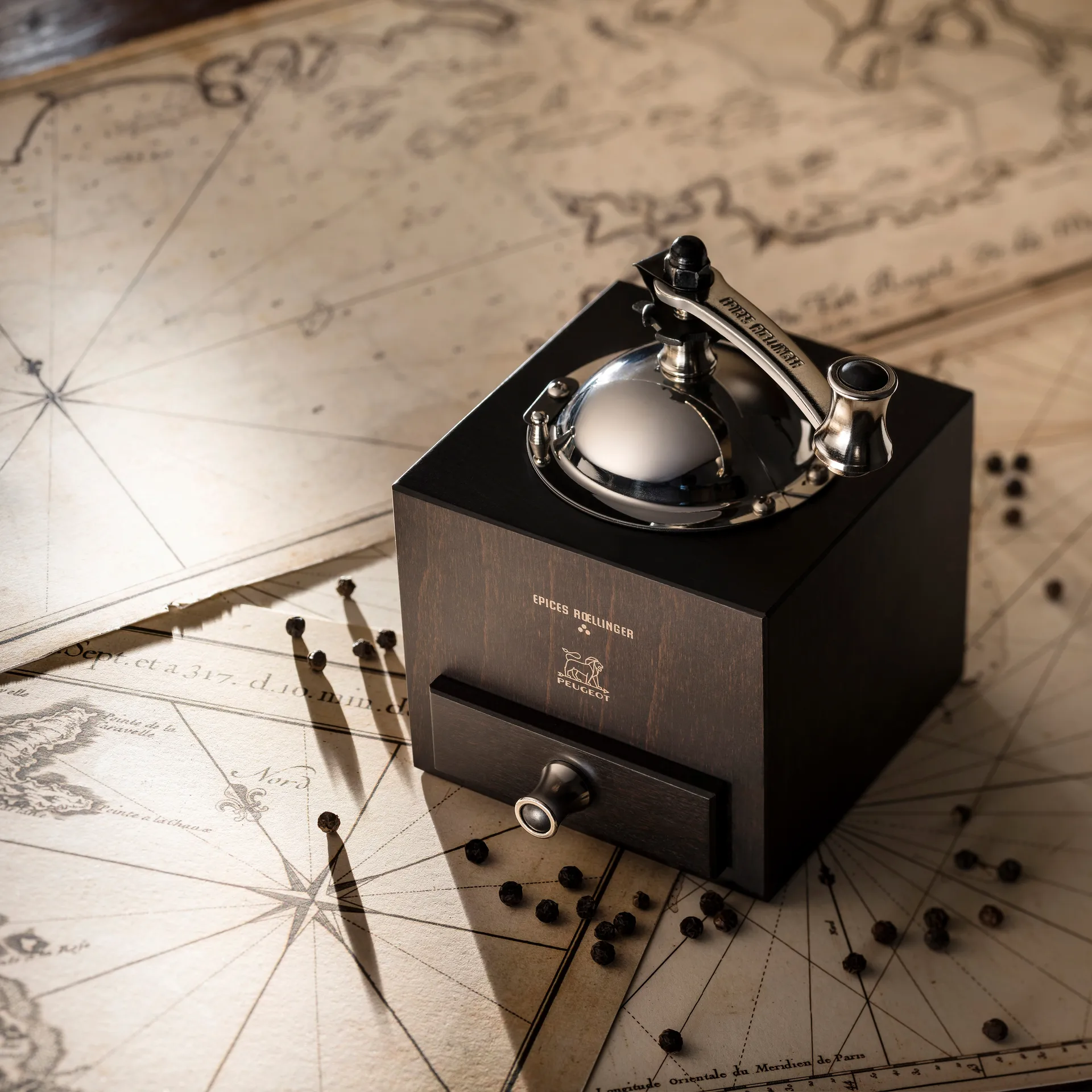 Roellinger manuell pepperkvern, Sjokolade Peugeot