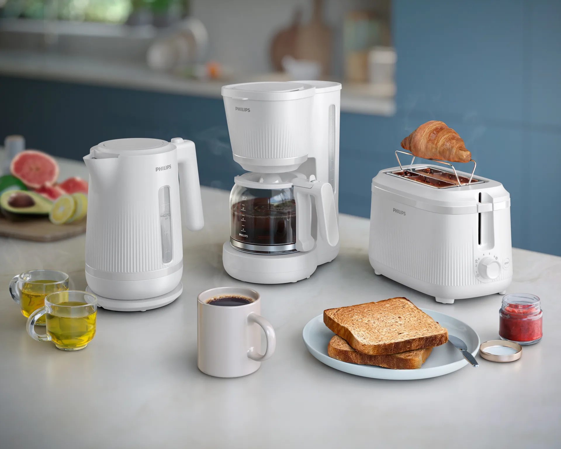 3000-serien elektrisk vannkoker HD9411/00, White Philips