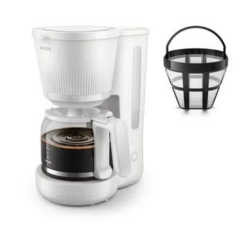 3000-serien kaffetrakter HD7411/00 1,25 L - White - Philips