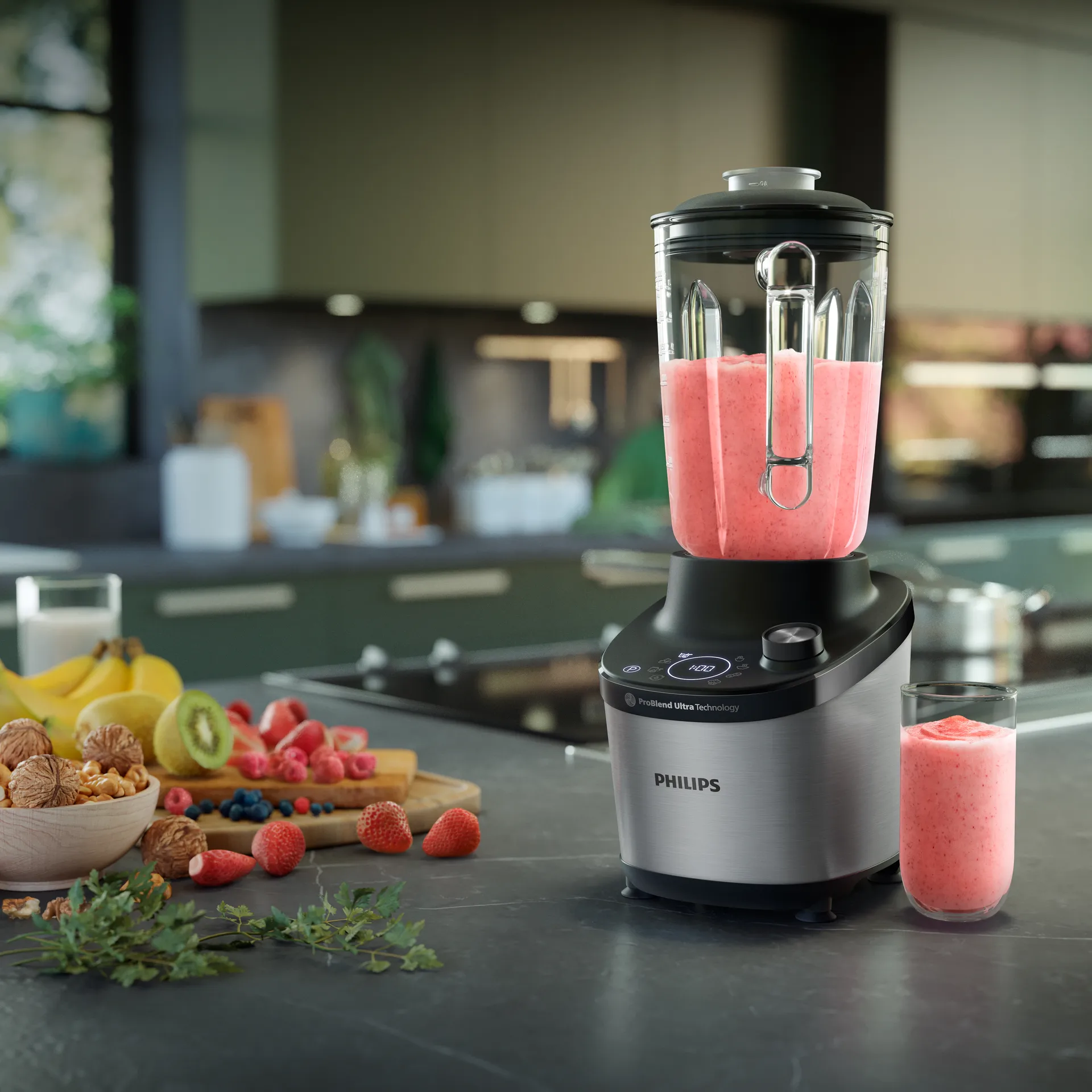 7000 series blender HR3760/00 2 L, Black Philips