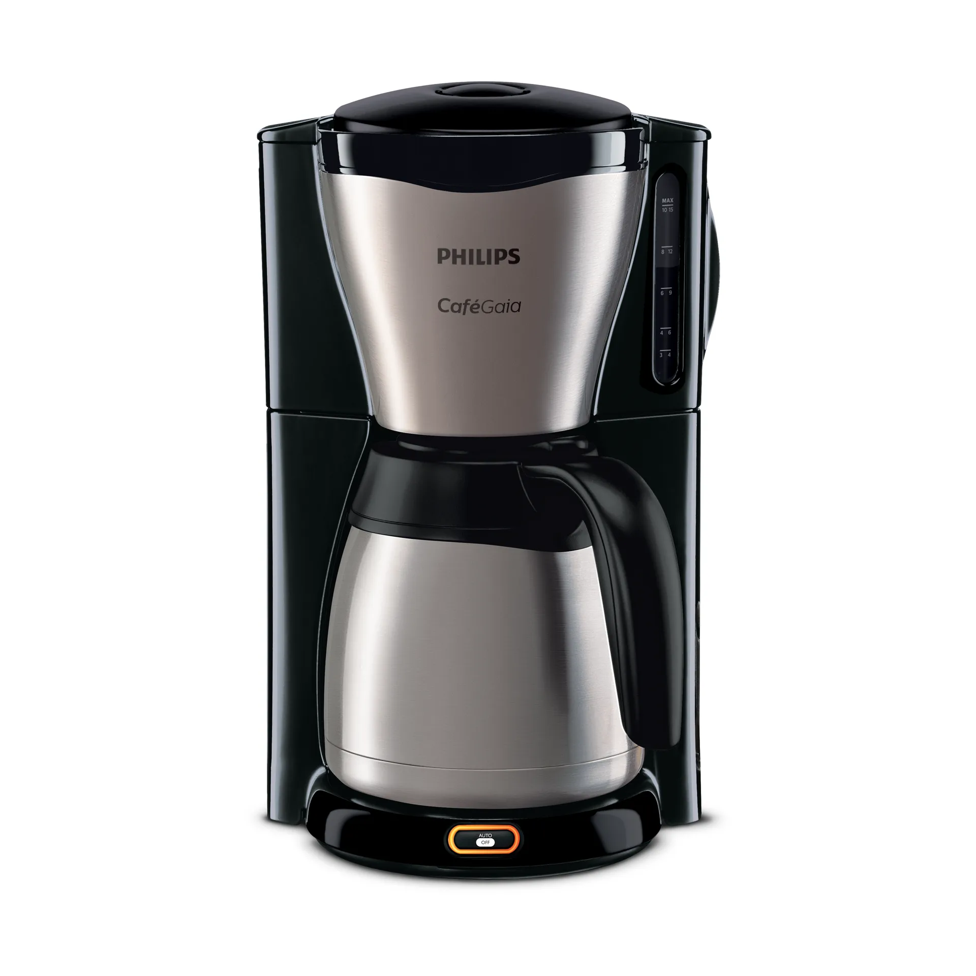 Café Gaia kaffetrakter termokanne HD7548/20, Black Philips