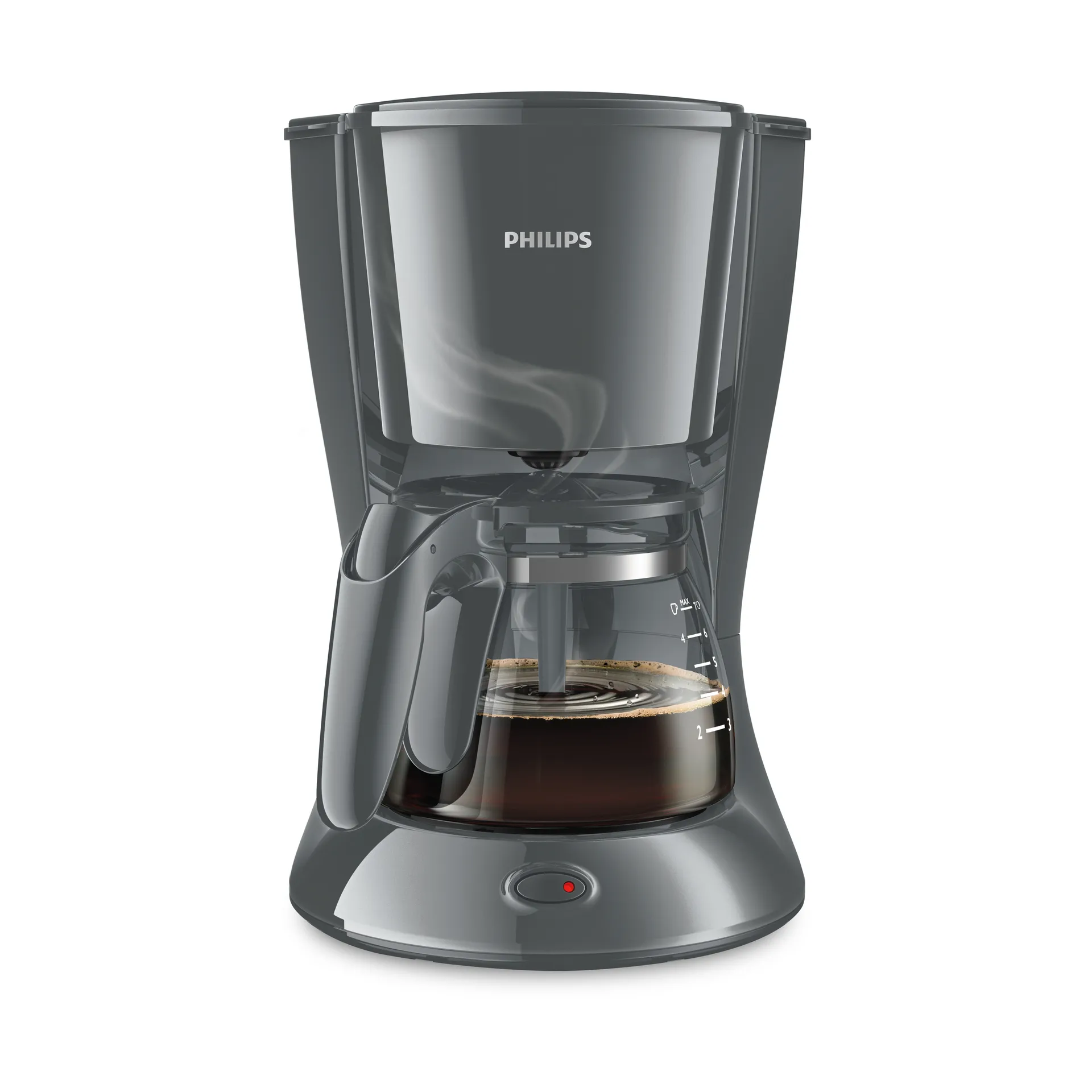 Daily kaffetrakter mini glass HD7432/10, Grey Philips