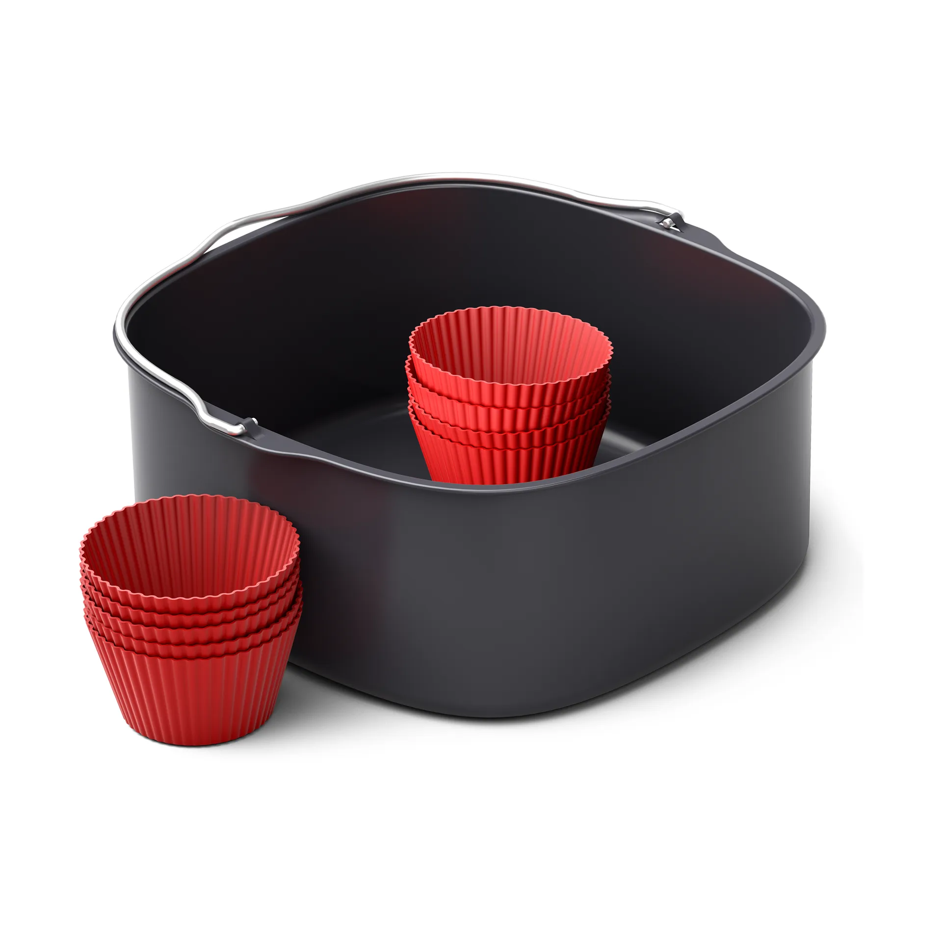 Philips Air fryer kurv XXL HD9957/00 10 deler, Black Philips