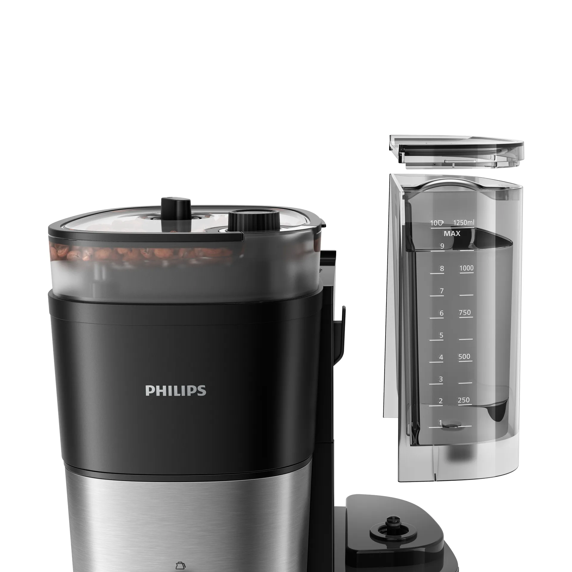 Philips kaffetrakter med kvern HD7888/01 1,25 L, Black Philips