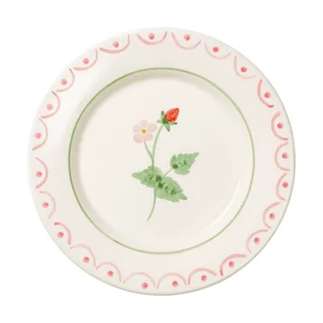 Cottage flower Wild Strawberry salattallerken - Red, 22 cm - Pick a Poppy