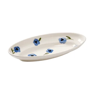 Madelen Möllard Pansy serveringsfat - Blue, Small, 22,5 cm - Pick a Poppy