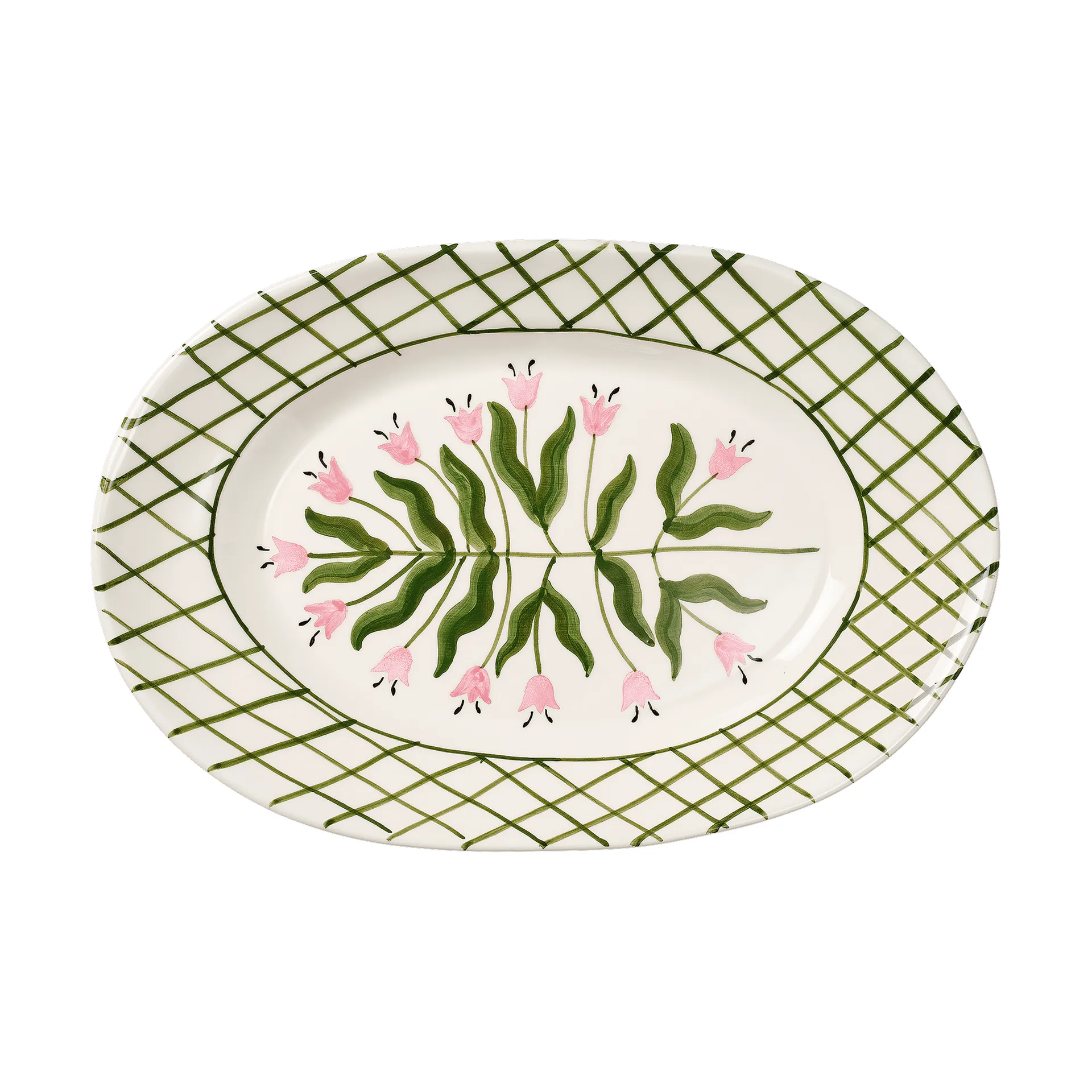 Madelen Möllard Tulip serveringsfat, Green, 38,5 cm Pick a Poppy