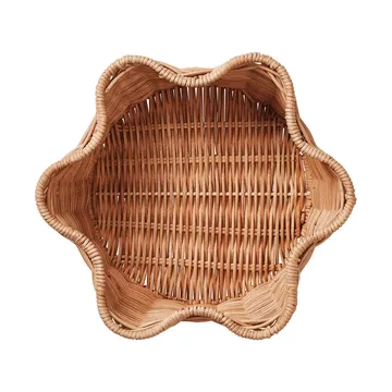 Rattan Round kurv - Natural, 23 cm - Pick a Poppy