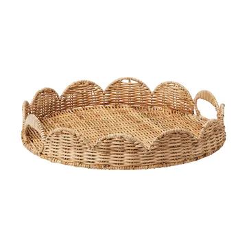 Round Scallop brett - Natural, 40 cm - Pick a Poppy