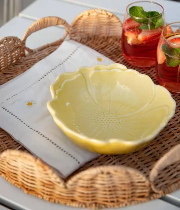 Round Scallop brett - Natural, 40 cm - Pick a Poppy