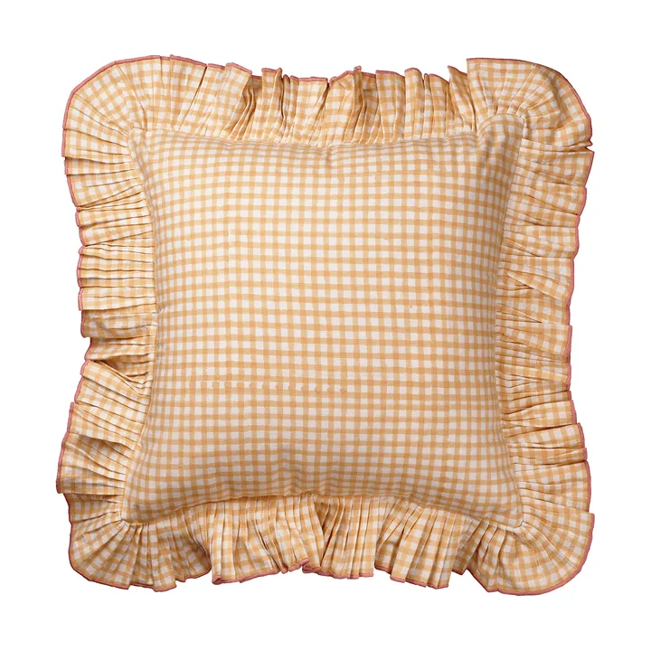 Vichy pute - Light Yellow, 40x40 cm - Pick a Poppy