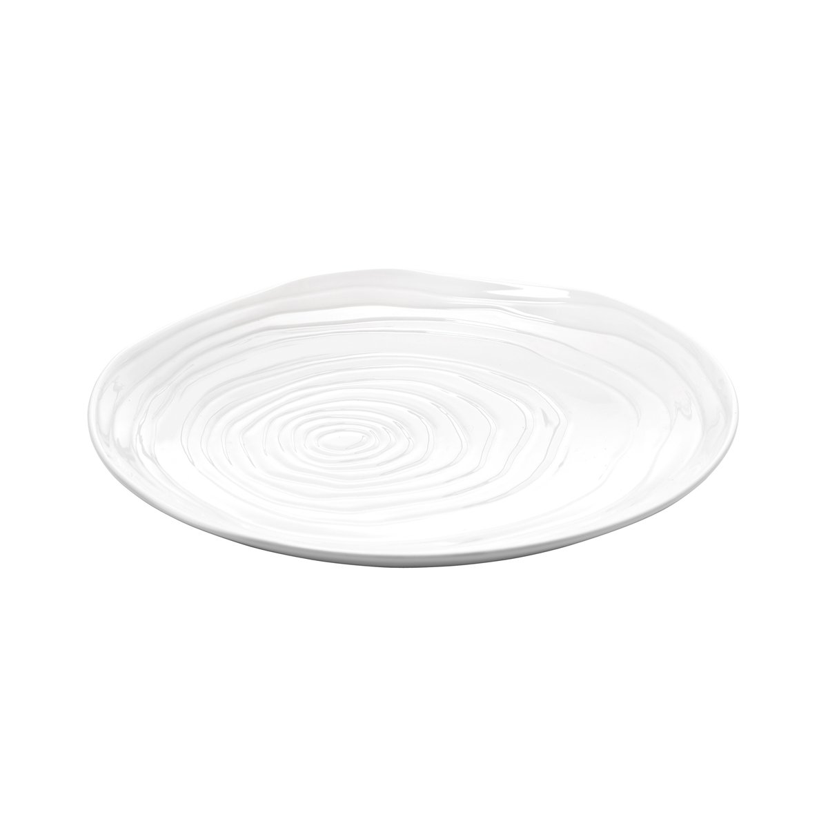 Boulogne asjett 21 cm Hvit