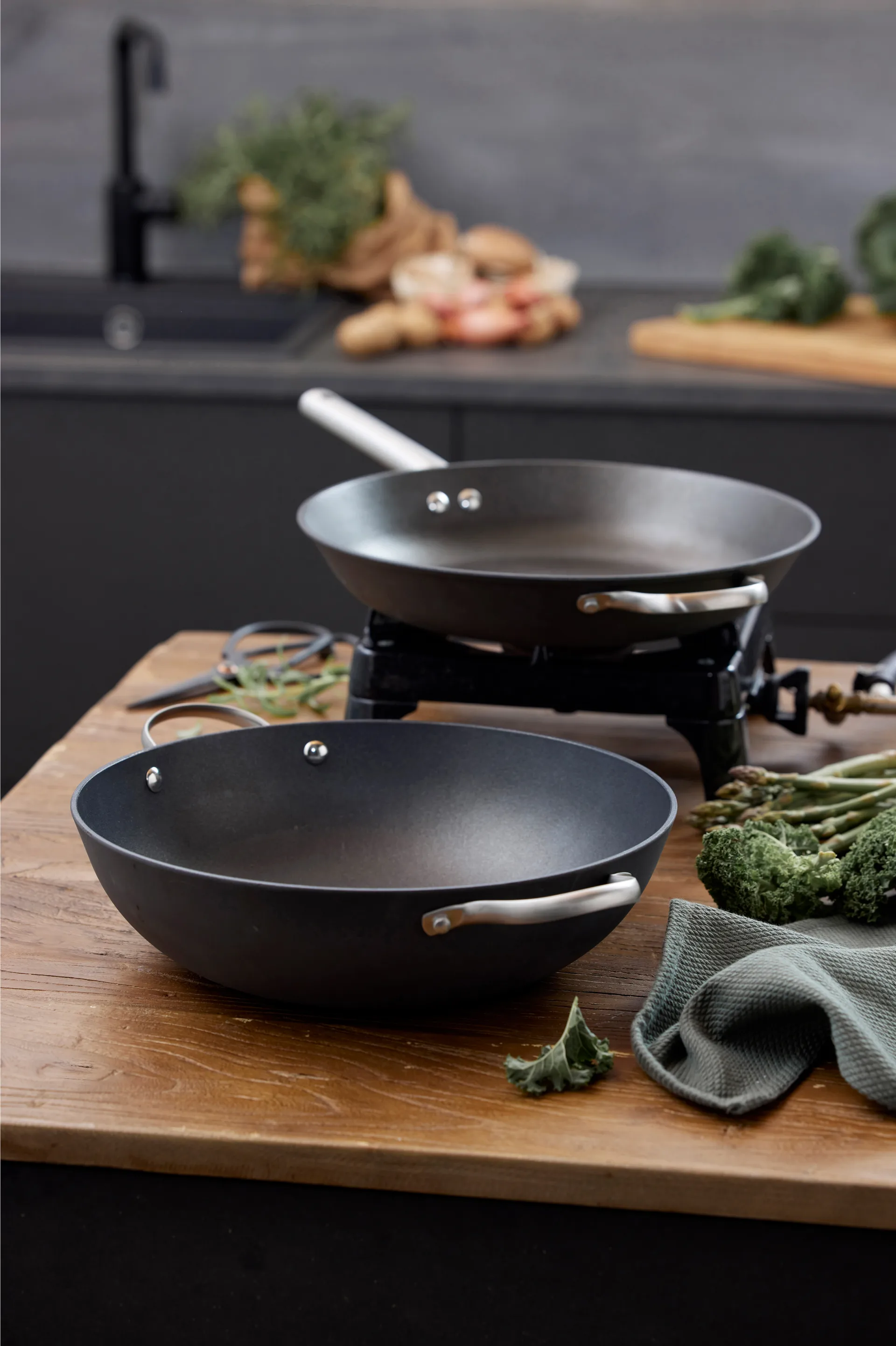 Garonne stekepanne lettvektstøpejern, Ø 32 cm Pillivuyt