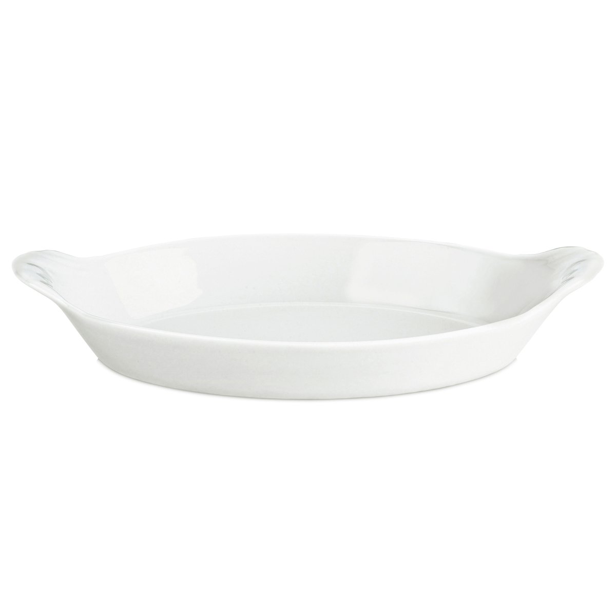 serveringstallerken oval hvit 28x16 cm