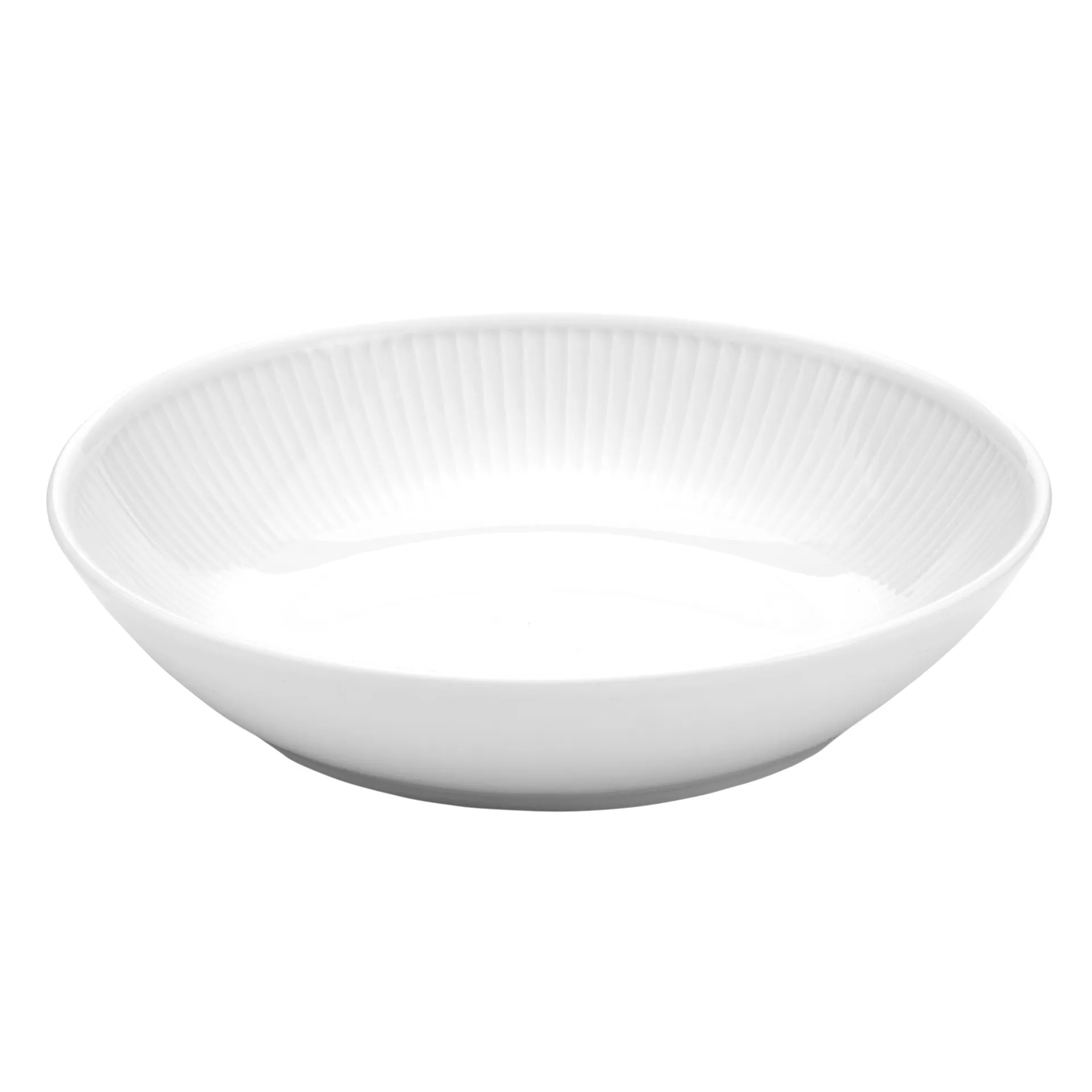 Plissé pastatallerken Ø 20cm, Hvit Pillivuyt