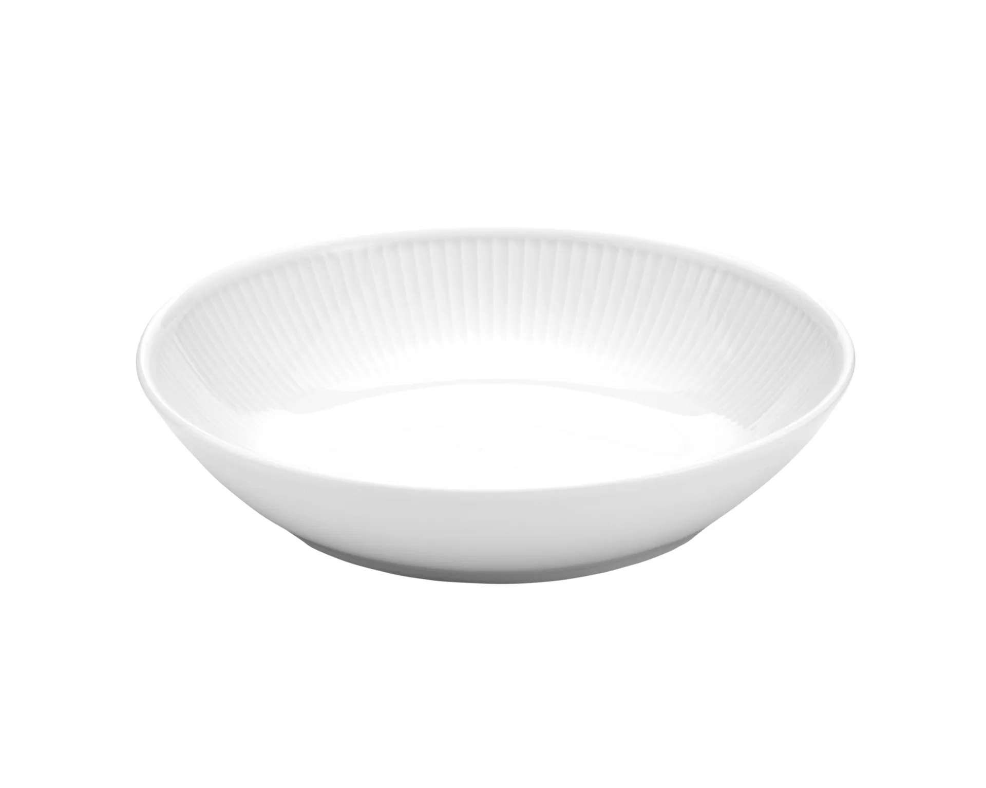 Plissé Salat/Pastatallerken 23 cm, Hvit Pillivuyt