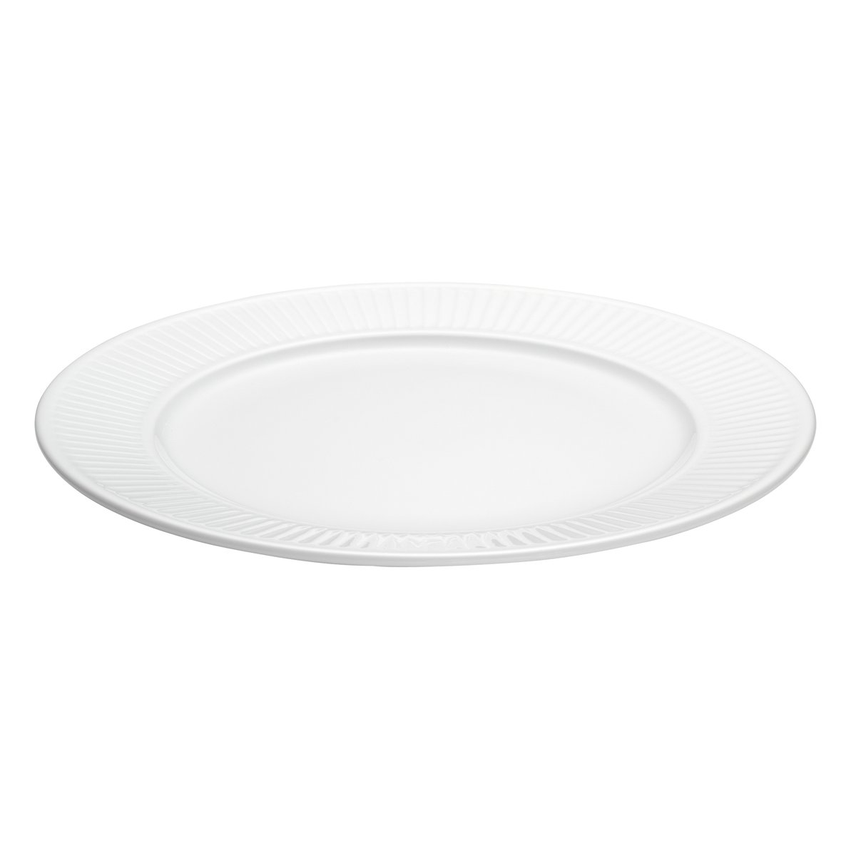 Plissé tallerken Ø 26 cm Hvit