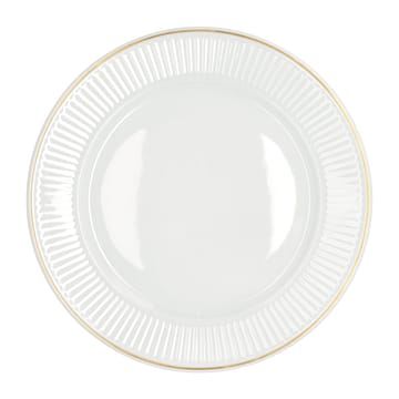 Plissé tallerken med gullkant Ø 22 cm - Hvit - Pillivuyt