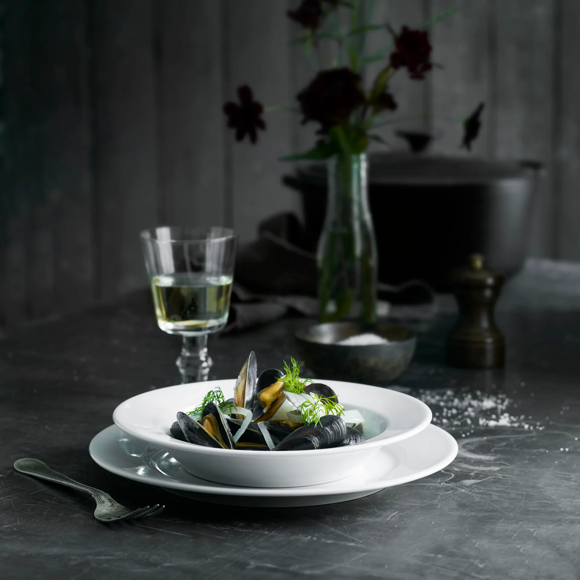 Sancerre tallerken dyp Ø 22 cm, Hvit Pillivuyt