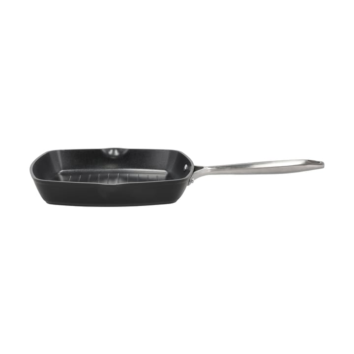 Travo grillpanne keramisk non-stick 24x24 cm, Svart-aluminium Pillivuyt