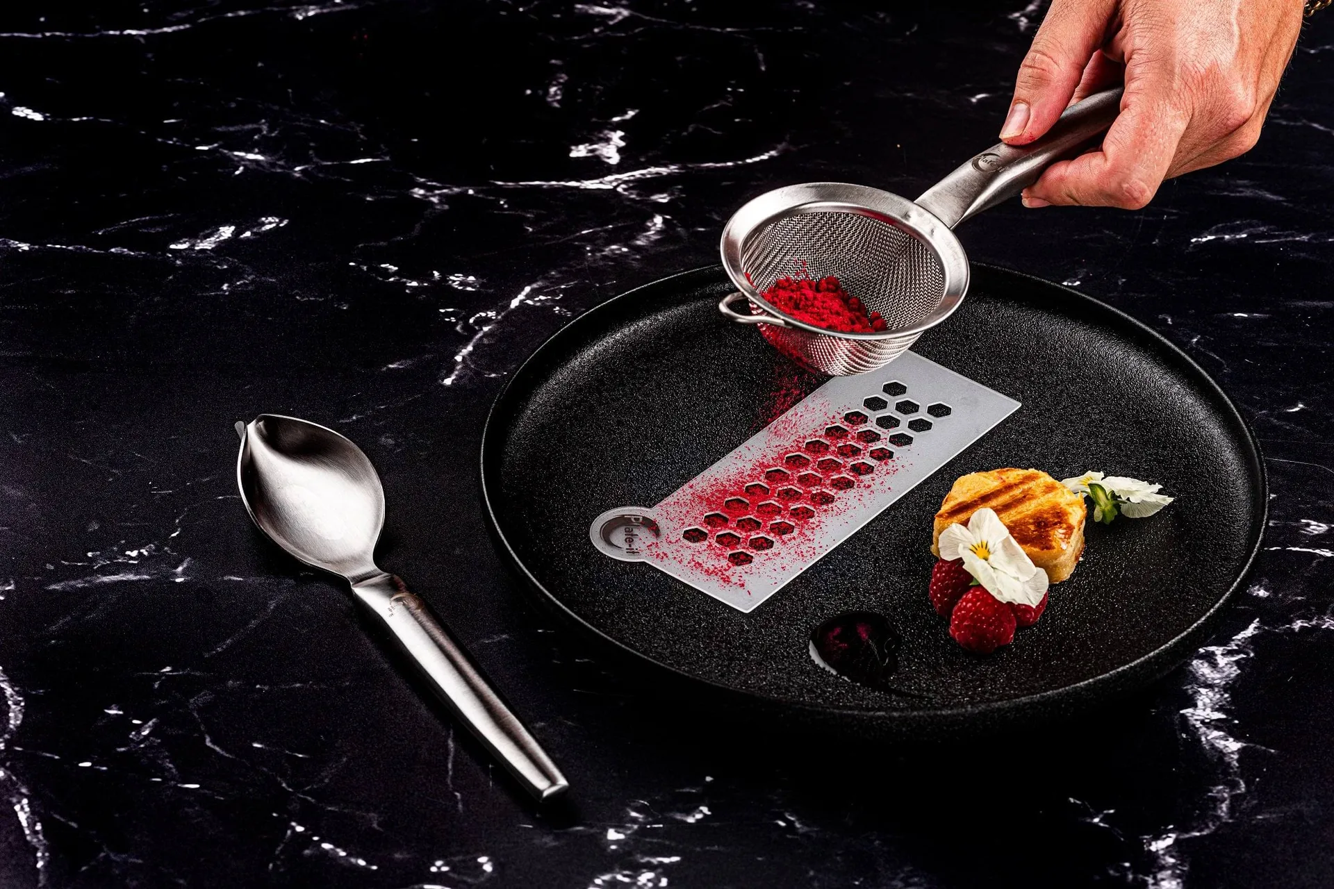 Plate-it dekorasjonssil, Rustfritt stål Plate It