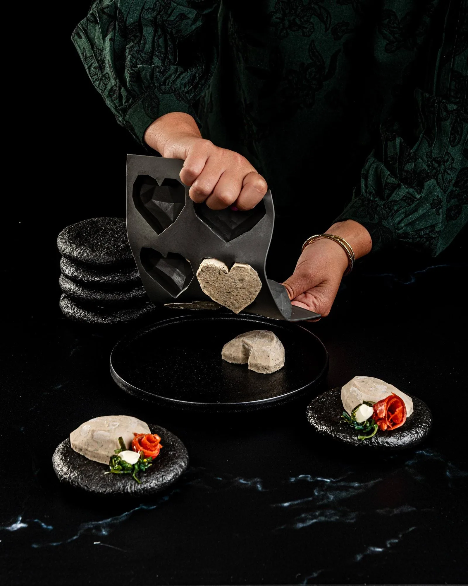 Plate-it former, Love At First Bite, silikon, 3 deler Plate It