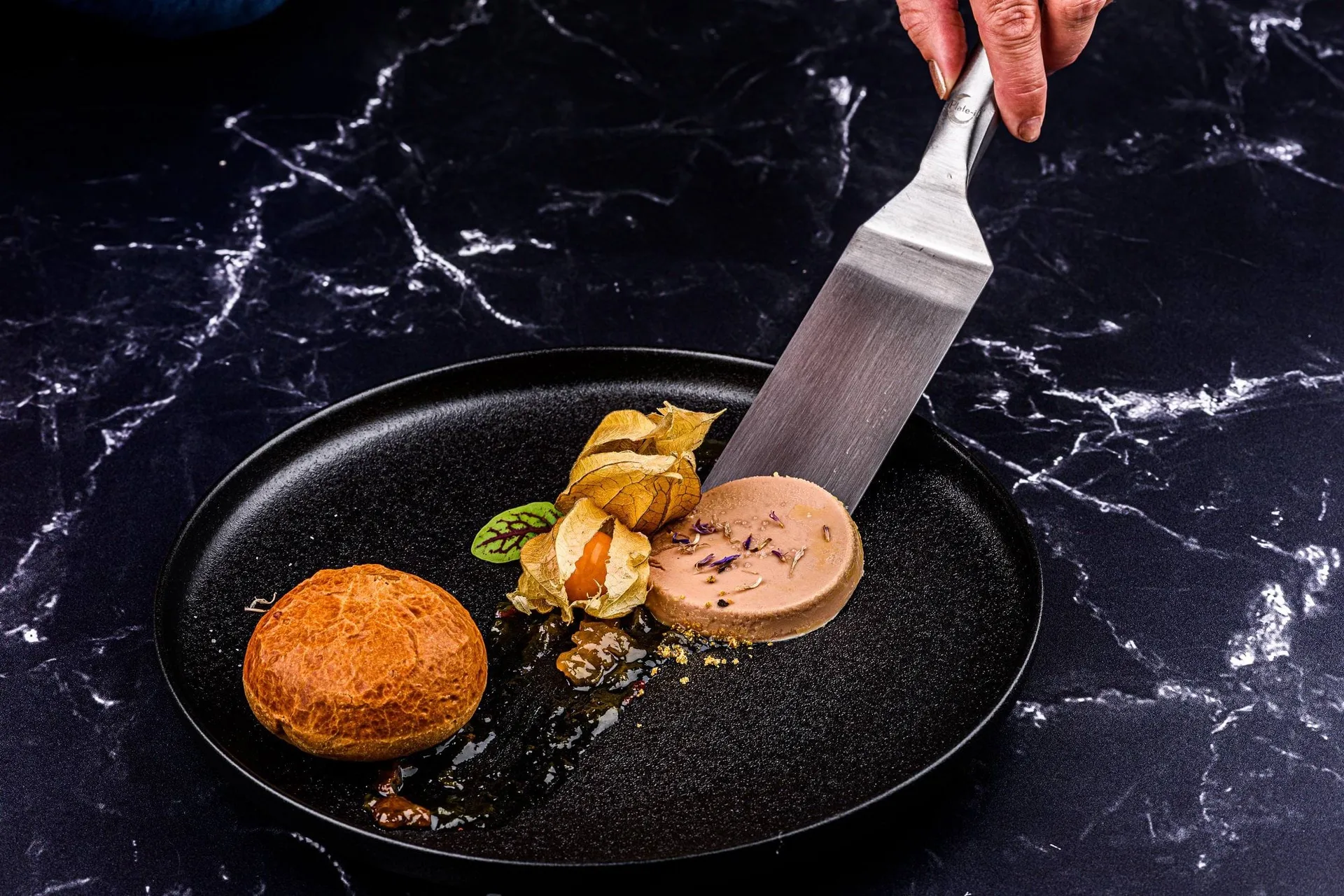 Plate-it stekespade, Rustfritt stål, 3 deler Plate It