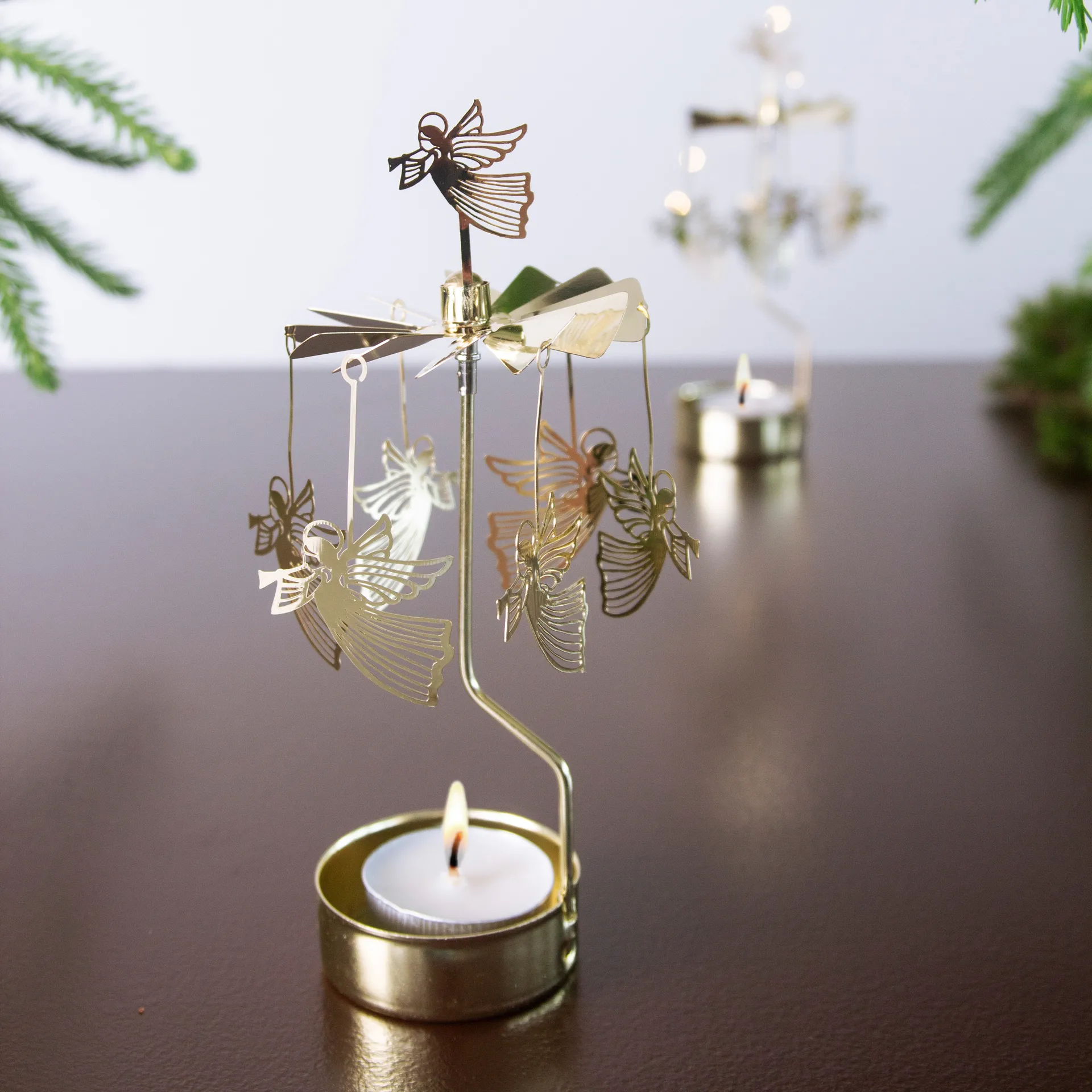 Änglaspel flyvende engel, Gull Pluto Design