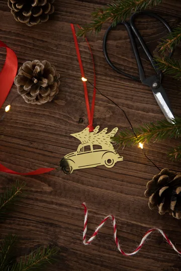 Christmas car juletreanheng - Gull - Pluto Design