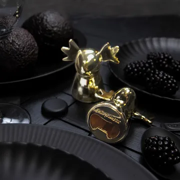 Flaskeåpner elg - Gull - Pluto Design