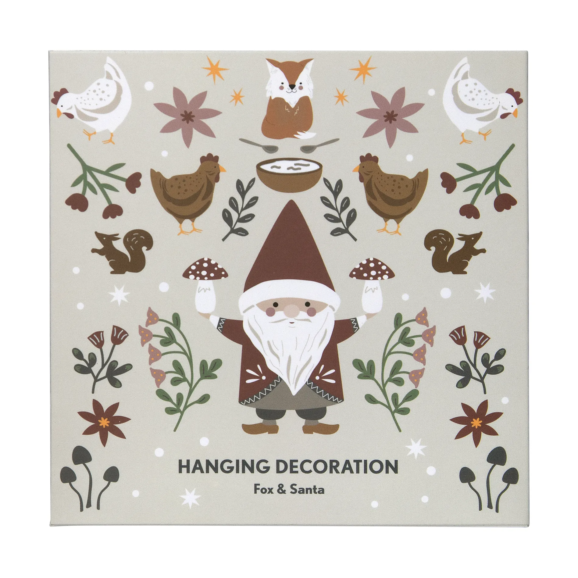 Fox & Santa juleanheng, Sølv Pluto Design