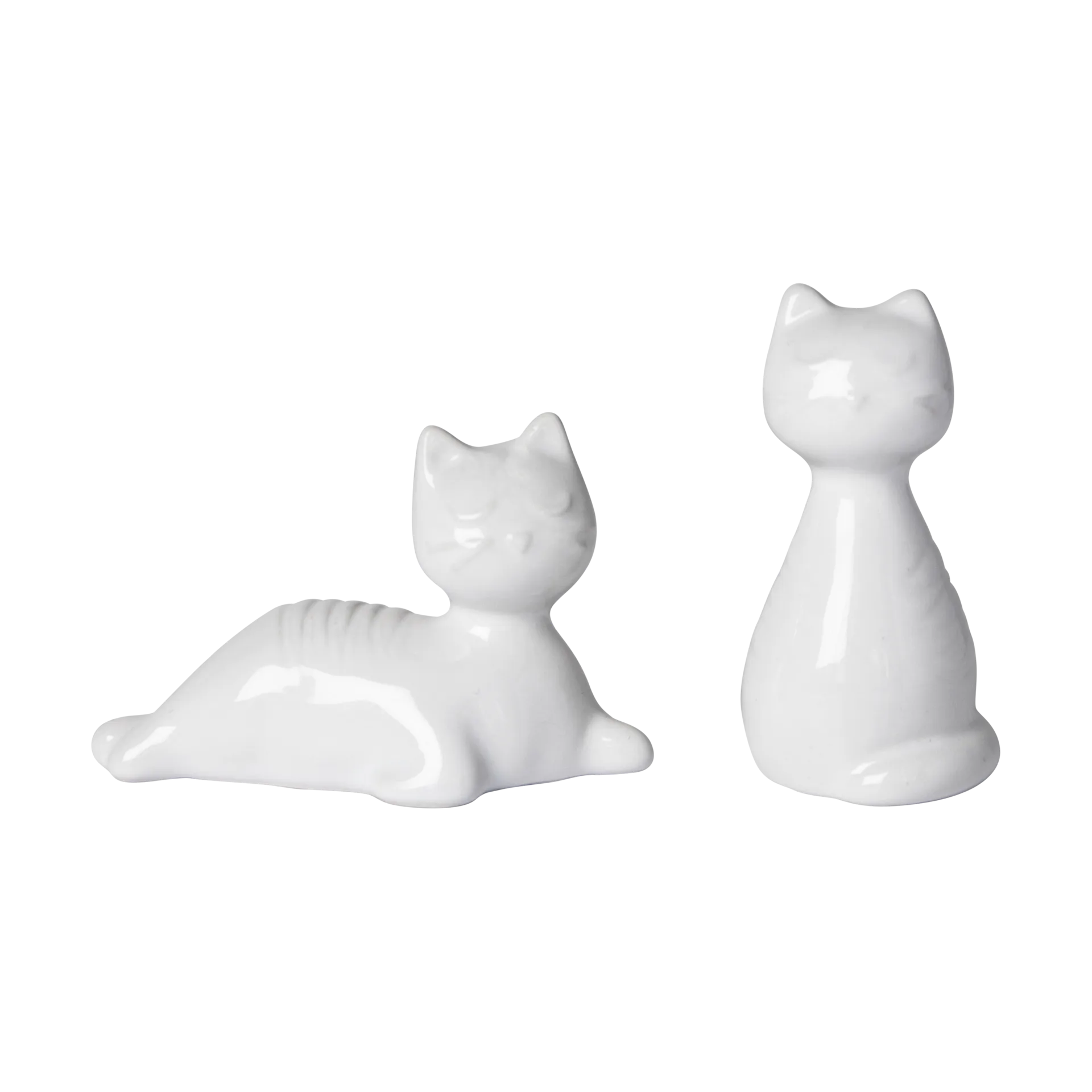 Katt salt & pepperstrøer, Hvit Pluto Design