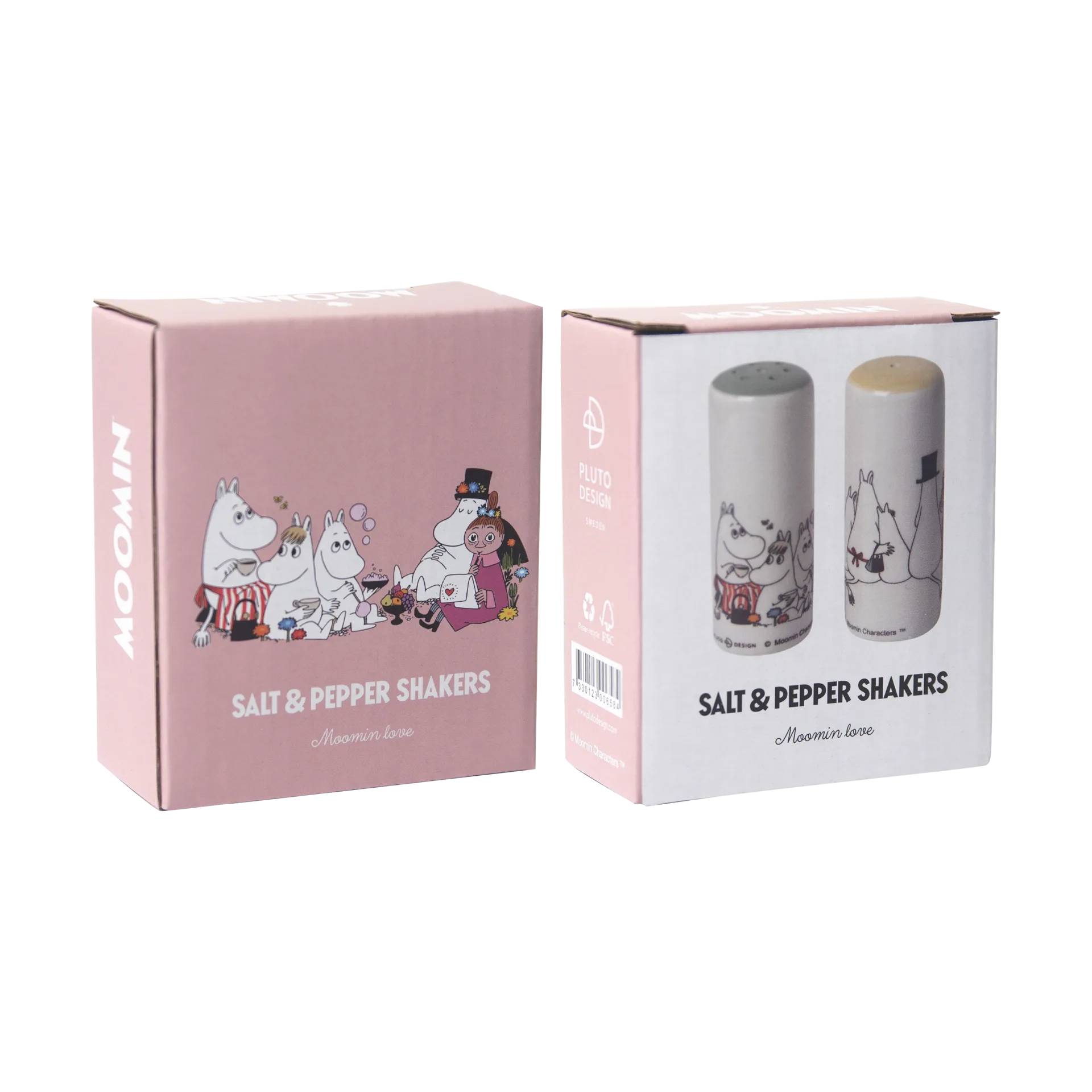 Moomin Love salt & pepperkar, Hvit-multi Pluto Design