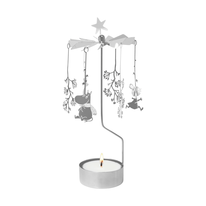 Mumin englespill XL, First snow, silver Pluto Design