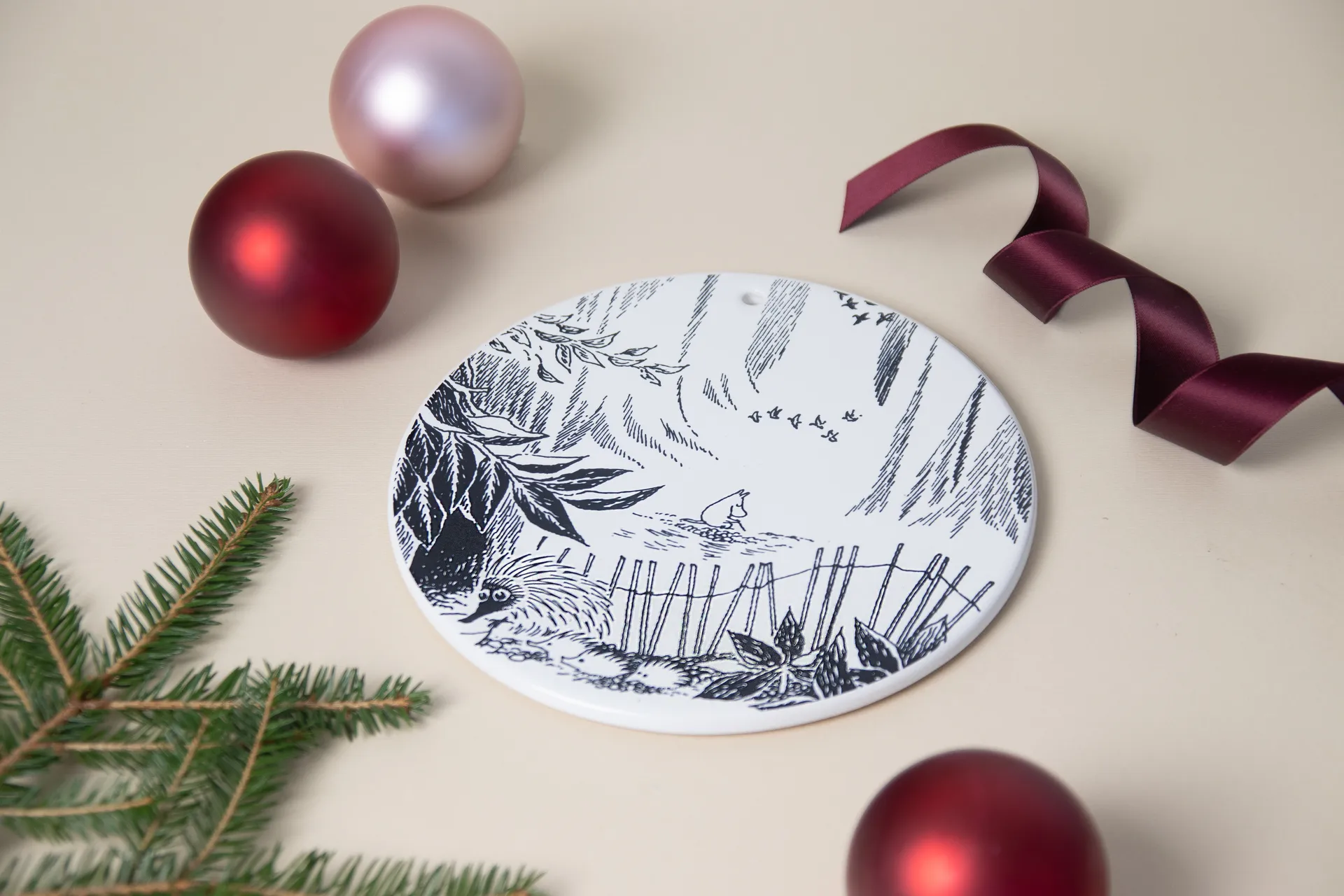 Mummitrollet gryteunderlag Ø 17 cm, Mummi Pluto Design