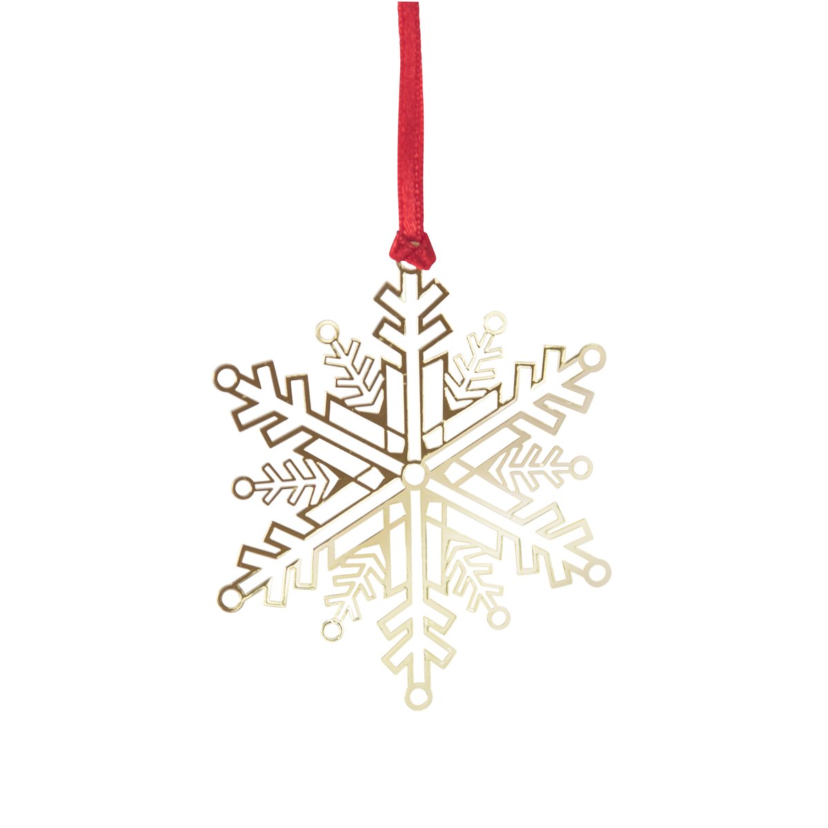 Pluto Design Pluto juletrepynt, metall Snøstjerne, gullfarget