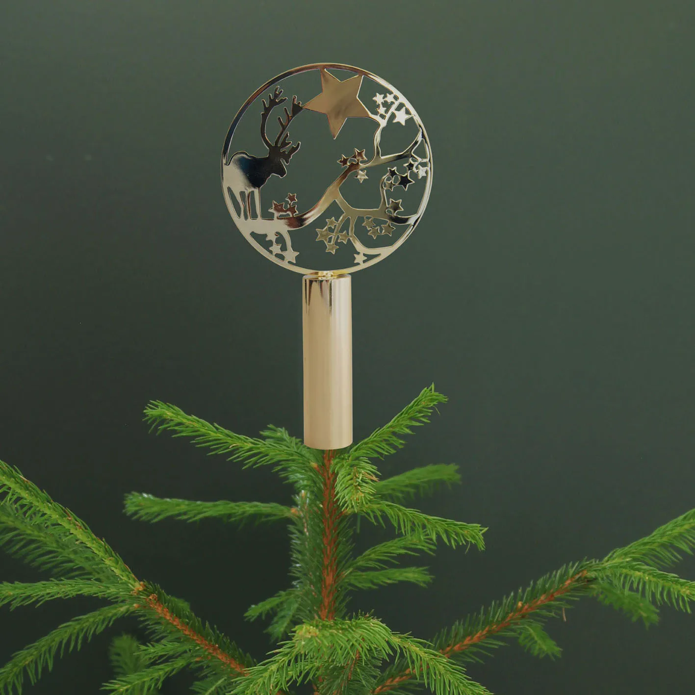 Pluto juletrestopp med motiv, Hjort Pluto Design