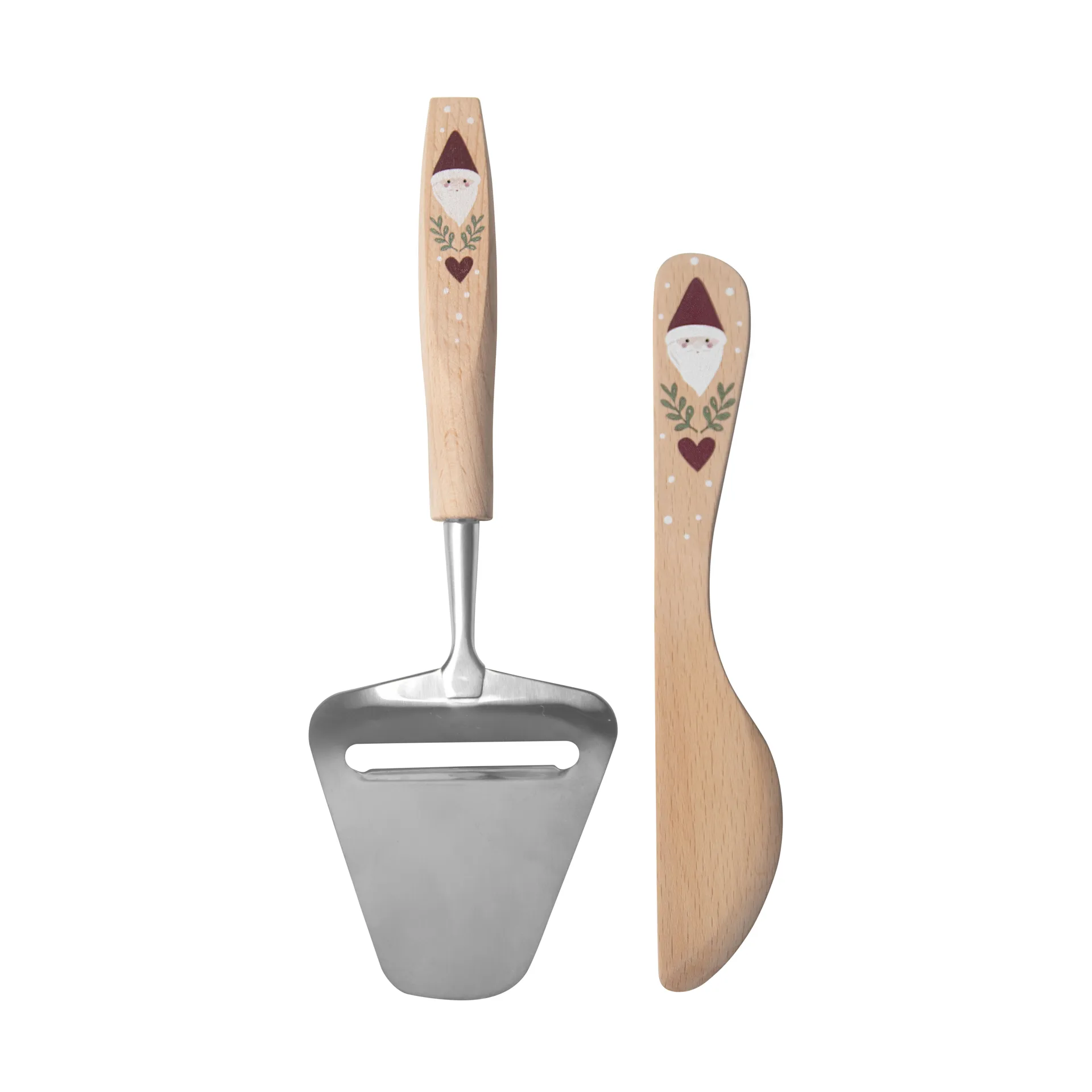 Santa smørkniv og ostehøvel 2 deler, Beige Pluto Design