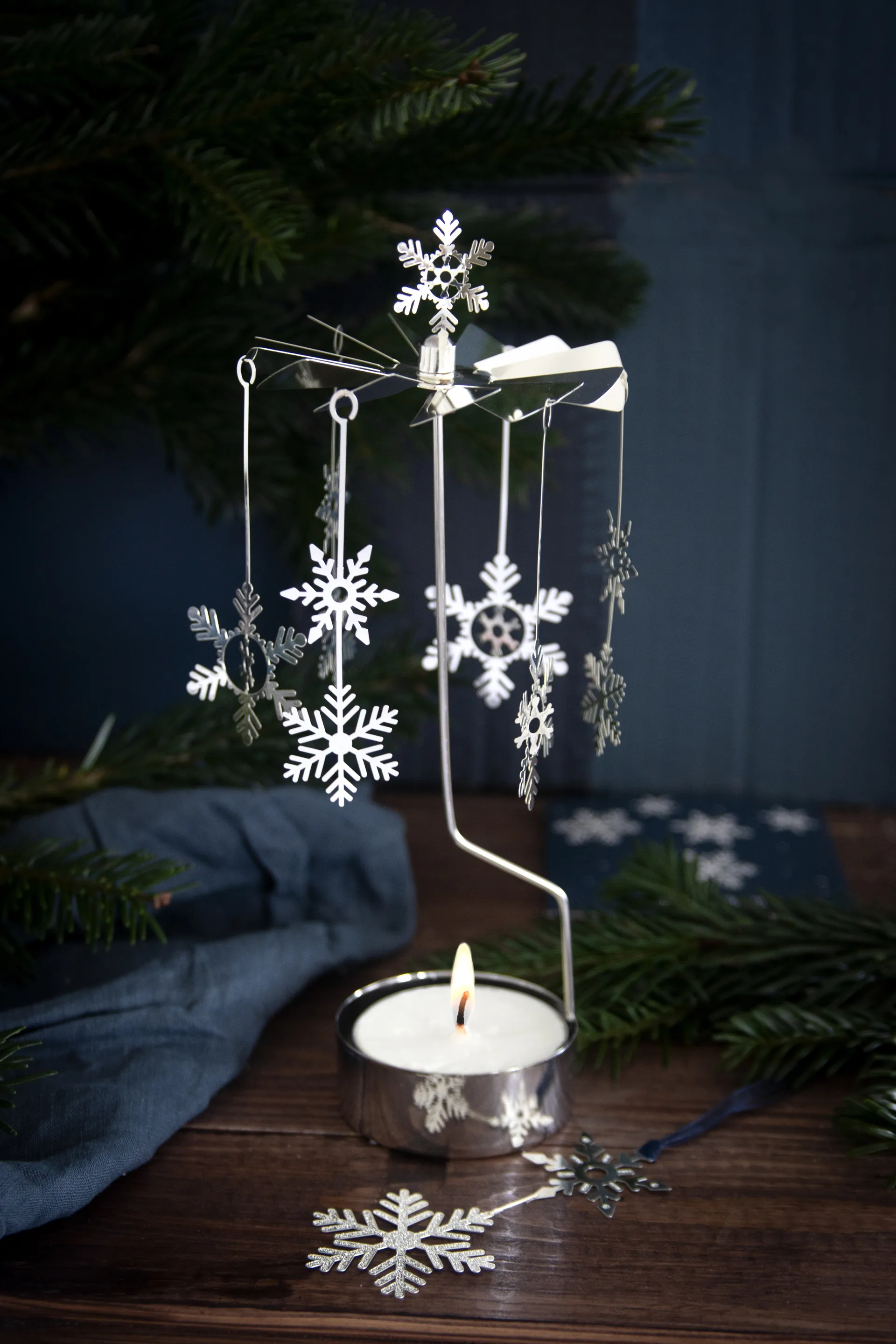 Snowfall englespill XL, Sølv Pluto Design