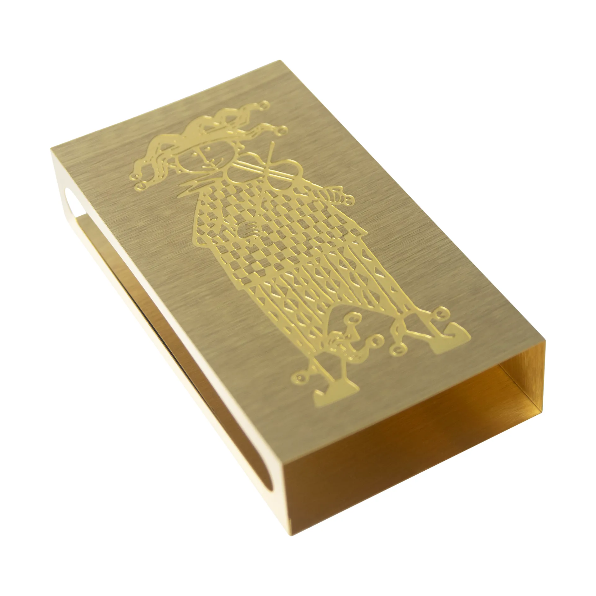 Stig Lindberg Karneval fyrstikkeske, Gull Pluto Design