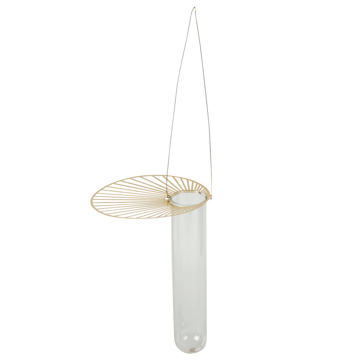 Pluto Design Sun hengevase 15 cm Klar-gull