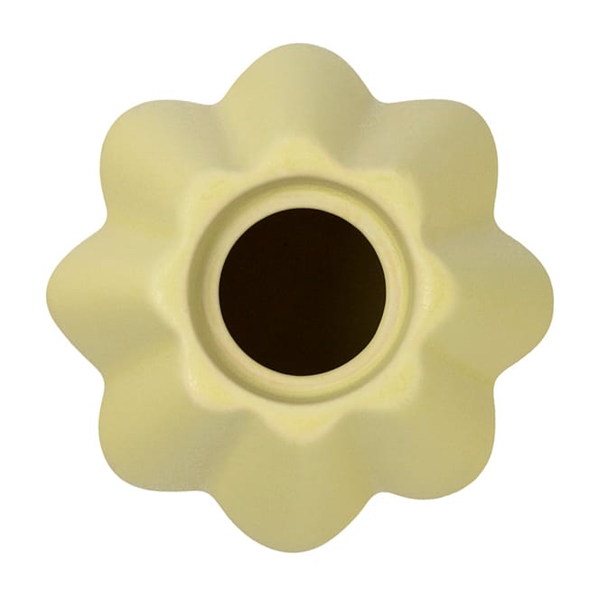 Birgit vase/lysholder 14 cm, Pale Yellow PotteryJo
