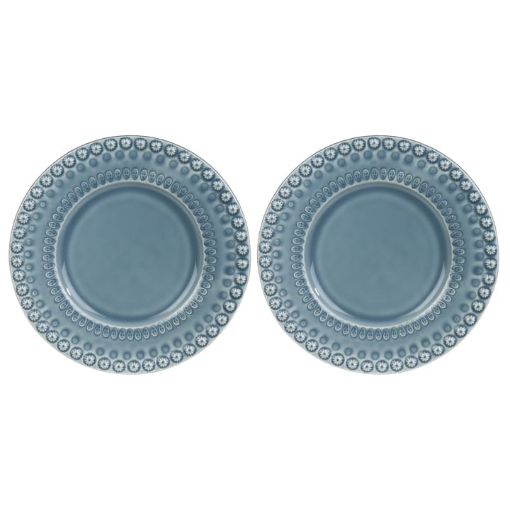 Daisy desserttallerken Ø22 cm 2-stk., Dusty blue PotteryJo